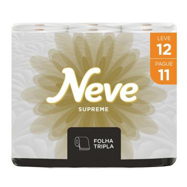Imagem de Papel Higiênico Neve Dermacare Supreme  Leve 12 Pague 11