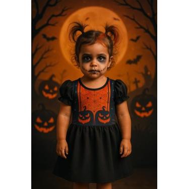 Imagem de Fantasia Halloween Infantil Menina  Perfeita Para Fotos e Festas - BRA