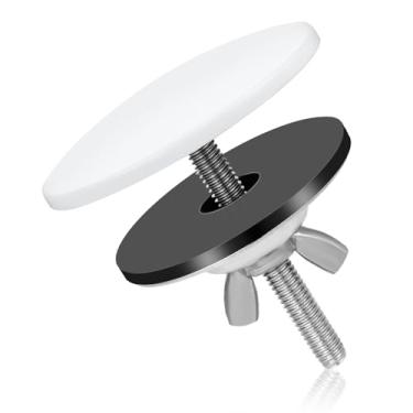 Imagem de XIHIRCD Tampa De Vedação Para Pia Cozinha, Rolha Aço Inoxidável Liga Zinco Torneira Banheiro (Branca)