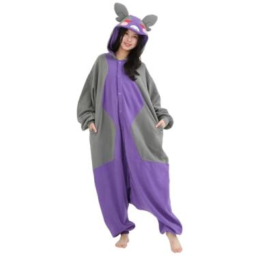 Imagem de SAZAC Macacão Pokemon Morpeko Hungry Kigurumi – Macacão adulto para Halloween, cosplay, loungewear – ultramacio e aconchegante – unissex (tamanho único) multi
