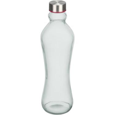 Imagem de GARRAFA ÁGUA SUCO HOME&CO VIDRO 950ml 31x9x9cm TRANSPARENTE