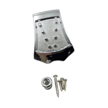 Imagem de Colaxi Tailpiece de bandolim para bandolins de 8 cordas, acessório de instrumento de guitarra, substituição direta de tailpiece para bandolins, Argent