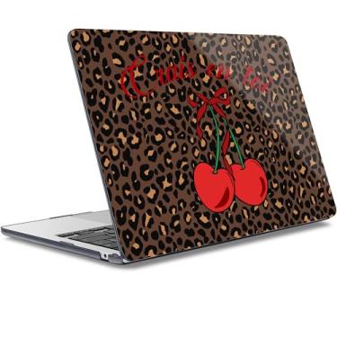 Imagem de May Chen Capa para MacBook Air de 13,6 polegadas versão 2025/2024/2023/2022 (modelo A2681 A3113 A3240, chip M2 M3 M4) – Capa rígida para laptop com capa de teclado e protetor de tela, cereja e