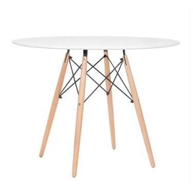 Imagem de Mesa de Jantar Redonda Eames Eiffel 80cm branca