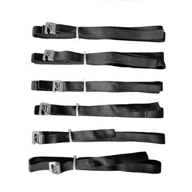 Imagem de Correias de carga de paletes, fivela automática, fixação de carga de carrinho pequeno, fixação de armazém e transporte. 6 peças