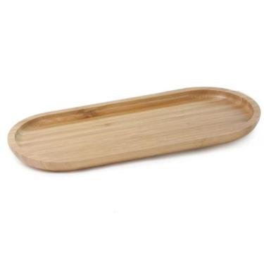 Imagem de Bandeja Gamela Tábua De Bambu Oval 44x14cm Servir Ecokitchen - Mimo St