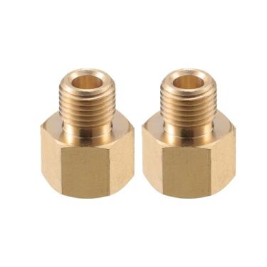 Imagem de VekAuto Conector de lavadora de pressão, G1/10.2 cm para G1/10.2 cm adaptador macho e fêmea conector de mangueira de parafuso de latão universal para lavadora de pressão latão tom cobre acessórios