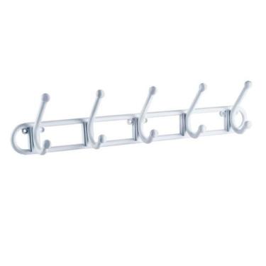 Imagem de Cabideiro Multiuso 5 Ganchos de Parede Porta Resistente - Lig Brin, Br