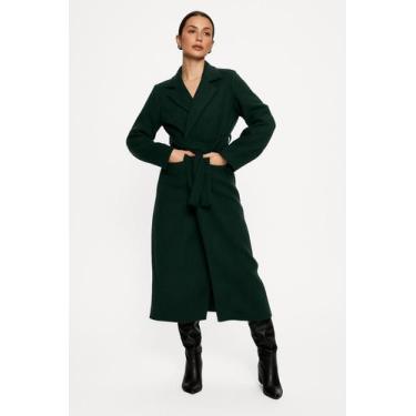 Imagem de Sobretudo Feminino Max longo Social SBT-005 - HBD, Verde, G