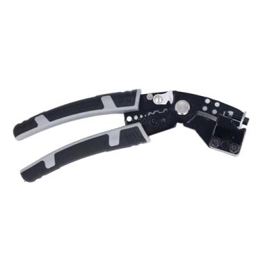 Imagem de Descascador de fios, descascador de fios de 7'' e ferramenta de friso, alicate profissional multifuncional de aço Cr V para descascar e cortar fios