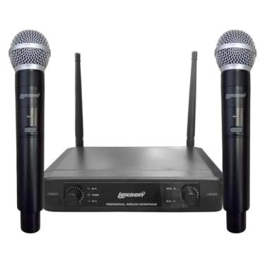 Imagem de Microfone Sem Fio Lexsen LM502 Duplo Mao UHF