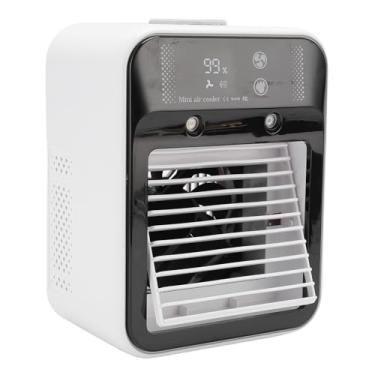 Imagem de Asixxsix Ventilador de Ar Condicionado Portátil, 500 Ml de Exibição Digital USB de 500 Ml Ventilador de Resfriamento Com Névoa Com Controle de Baixo Ruído de Ar Resfriador de Ar Pessoal