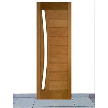 Imagem de Porta de Entrada Maciça Pivotante Mexicana Horizontal para Vidro Arco 