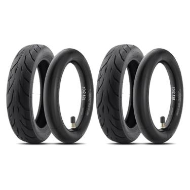 Imagem de Amitor Scooter Tire Replacement, 10x2.125 Tire and Inner Tube Compatible with Ninebot by Segway Kickscooter F25/F30/F40/F65/D18W/D28U/D38U, Straight Valve Tube, Thickened Non-Slip Shockproof, 2 Set