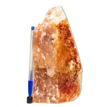 Imagem de 01 Quartzo Goiaba Pé Serrado 15 a 25cm 1 a 1.5kg Tipo B - CristaisdeCu