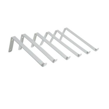 Imagem de 6X Suporte Cantoneira Mão Francesa Invertida Mod.S p/ prateleira de 15