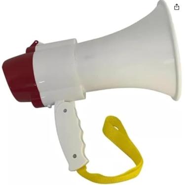 Imagem de Megafone Portátil Recarregável Sirene Gravador Autofalante Voz Música USB Amplificador