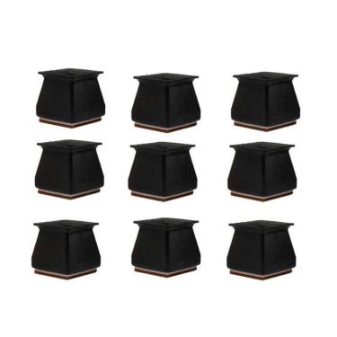 Imagem de Kit 20 Protetor Pé Palito Cadeira 20Mm A 28Mm Feltro Na Sola