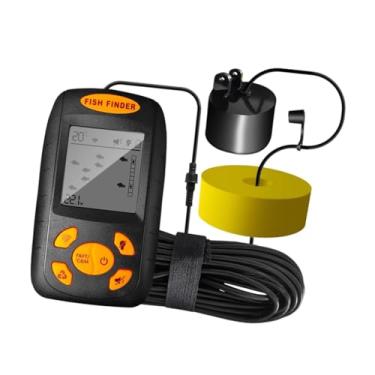 Imagem de Dynwave Localizador de peixes portátil, localizador de profundidade com fio portátil, compacto, dispositivo detector de peixes, suprimentos de pesca, sonar