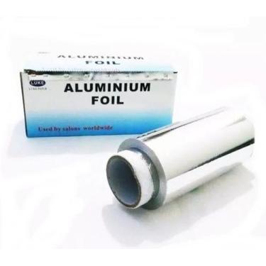 Imagem de Papel Alumínio Para Mechas Cabeleireiro Profissional 50 Mts - Aluminiu