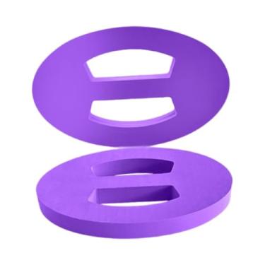 Imagem de YIJU 2 peças de flutuador de mão para natação, prancha flutuante oval para natação, prancha de chute para meninos e meninas, brinquedo divertido para, Roxo