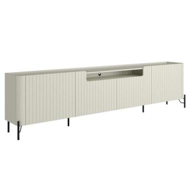 Imagem de Rack Para Sala de Estar TV 75 Pol 4 Portas Brise Pés Industrial Preto 