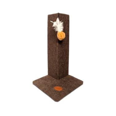 Imagem de Arranhador São Benedito Pet Protetor de Cantos e Sofá Carpete Bege Camelo