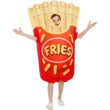 Imagem de One Casa Inflatable Costumes for Kids,Blow Up French Fries Suit,Full Body Chips Halloween Costumes for Boys Girls (10-12YRS)