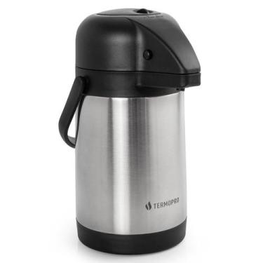 Imagem de Garrafa Térmica de Pressão Termopro 1,9 Litros em Aço Inox