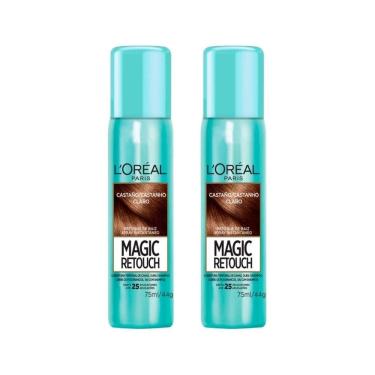 Imagem de Coloraçao Loreal Magic Retouch 75Ml Spray Castanho Claro-2Un