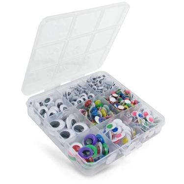 Imagem de Wiggle Googly Eyes FKEYTO 560 unidades autoadesivas de 6 mm a 15 mm