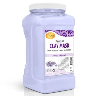 Imagem de SPA REDI - Máscara de argila, lavanda e flores silvestres, 3,6 g - Pedicure e limpeza profunda do corpo, purificação dos poros da pele, desintoxicante e hidratante - Argila bentonita natural