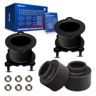Imagem de KAX Kit de nivelamento frontal de 7,6 cm e kits de elevação traseira de 5 cm para TrailBlazer Envoy, kits de nivelamento para Trail Blazer 2002-2009, kits de elevação adequados para Envoy, espaçador de suspensão frontal LLK040