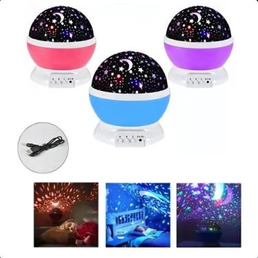 Imagem de Luminária Infantil Estrela Giratória Ceu Led Premium - FAZA, Bivolt