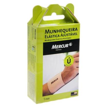 Imagem de Par Munhequeira Elástica Ajustavel 2 Unidades Bege Mercur