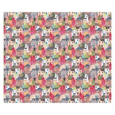 Imagem de Papel de Parede Adesivo Infantil Casas Quarto Bebe - 760pcm - Allodi