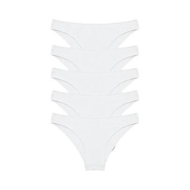 Imagem de Conjunto De Calcinhas De Algodão Feminino 5 Peças M-XXL Lingerie Sexy 