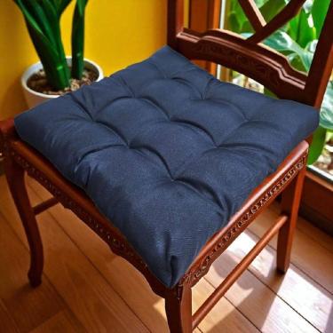 Imagem de Almofada Futon Assento Decoração 50X50Cm Flat Azul Marinho
