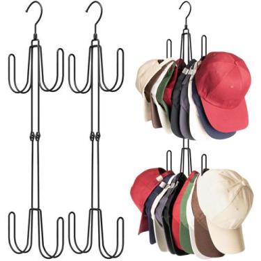 Imagem de Cabides de chapéu NANATI para armário em aço inoxidável, pacote com 2