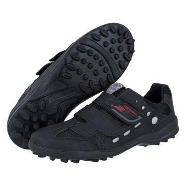 Imagem de Sapatilha Ciclismo Trilha Bike Sapatênis Crshoes 9000, Preto tecido, 4