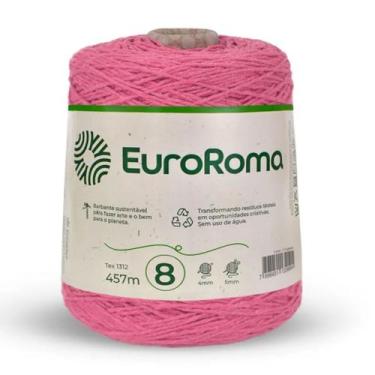 Imagem de Barbante euroroma colorido 08 fios cor 213 rosa  - EUROFIOS