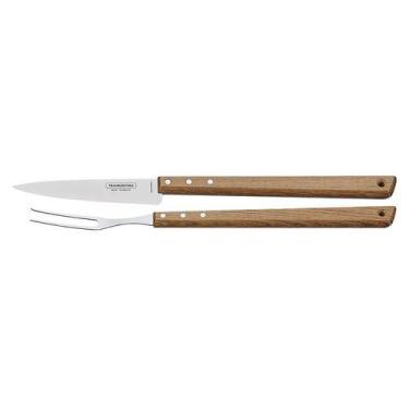 Imagem de Kit Churrasco 2 Peças Tramontina 26499037 Marrom