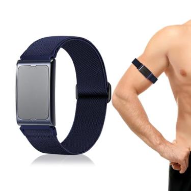 Imagem de Oanux Pulseira esportiva elástica de 22 mm compatível com Amazfit Helio, pulseira de bíceps de nylon macio elástico de liberação rápida para Garmin Venu 3/Venu 2/Vivoactive 4/Forerunner 255 265