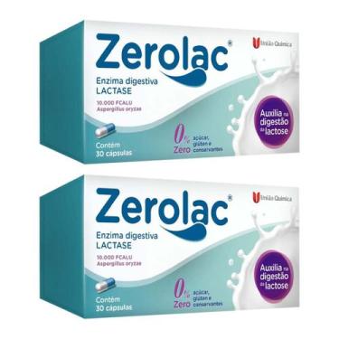 Imagem de Kit 2 Und Zerolac 10.000 FCC c/ 30 caps - União Química