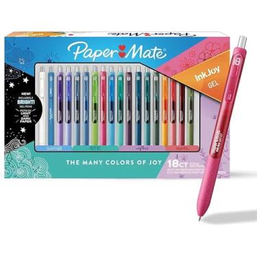 Imagem de Paper Mate Canetas de gel InkJoy, ponta média de 0,7 mm, 18 cores