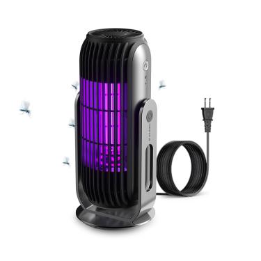 Imagem de Destruidor de insetos para ambientes internos e externos, com luz LED, eficiente, ligar/desligar, matador elétrico de insetos, armadilha para matar mariposas/mosquitos/moscas para casa, pátio