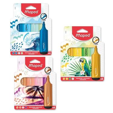 Imagem de Marca Texto temas diversos estojo 4 cores 740902 Maped