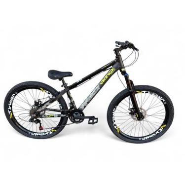 Imagem de Bicicleta Aro 26 Vikingx Tuff Freeride 21v Câmbios Shimano Freio Hidrá