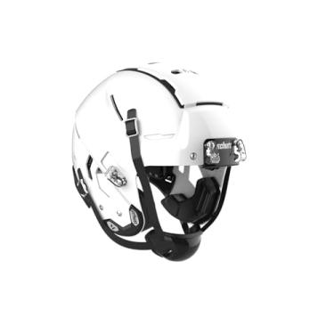 Imagem de Capacete universitário F7 2.0 – sem máscara facial, médio, branco brilhante moldado