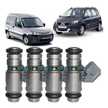 Imagem de 4 Bicos Injetores Clio Kangoo 1.6 16v Hi-felx 99 Após Iwp042 - Tsunami